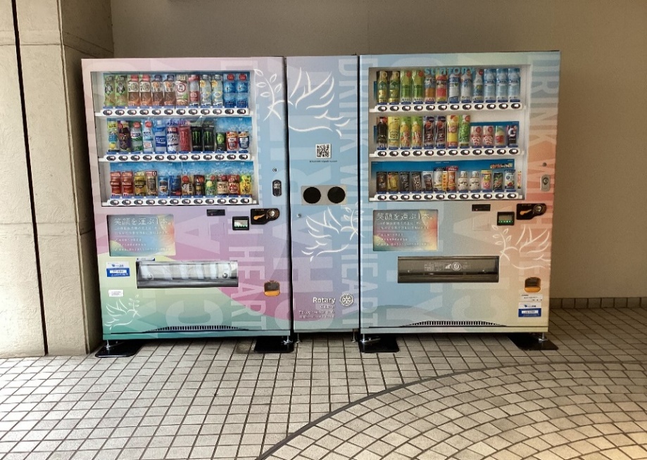 専用自動販売機の設置例
