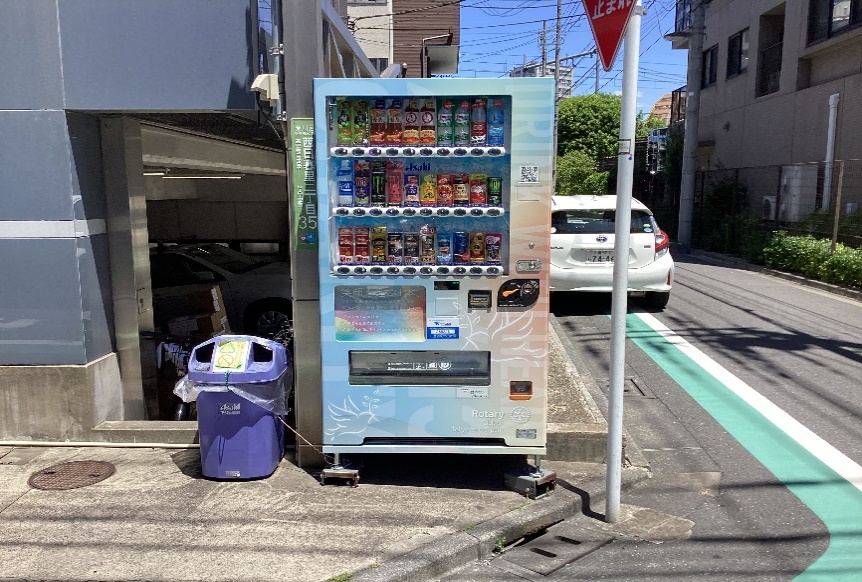 専用自動販売機の設置例