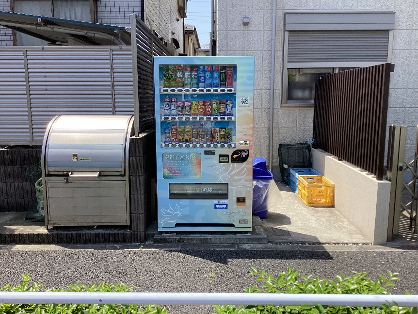 専用自動販売機の設置例
